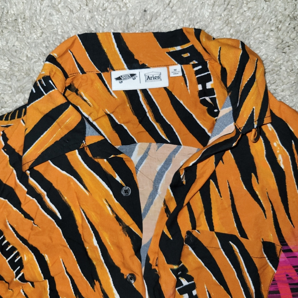 Vans Vault x Aries Distorted Pattern button shirt - Picture 6 of 10